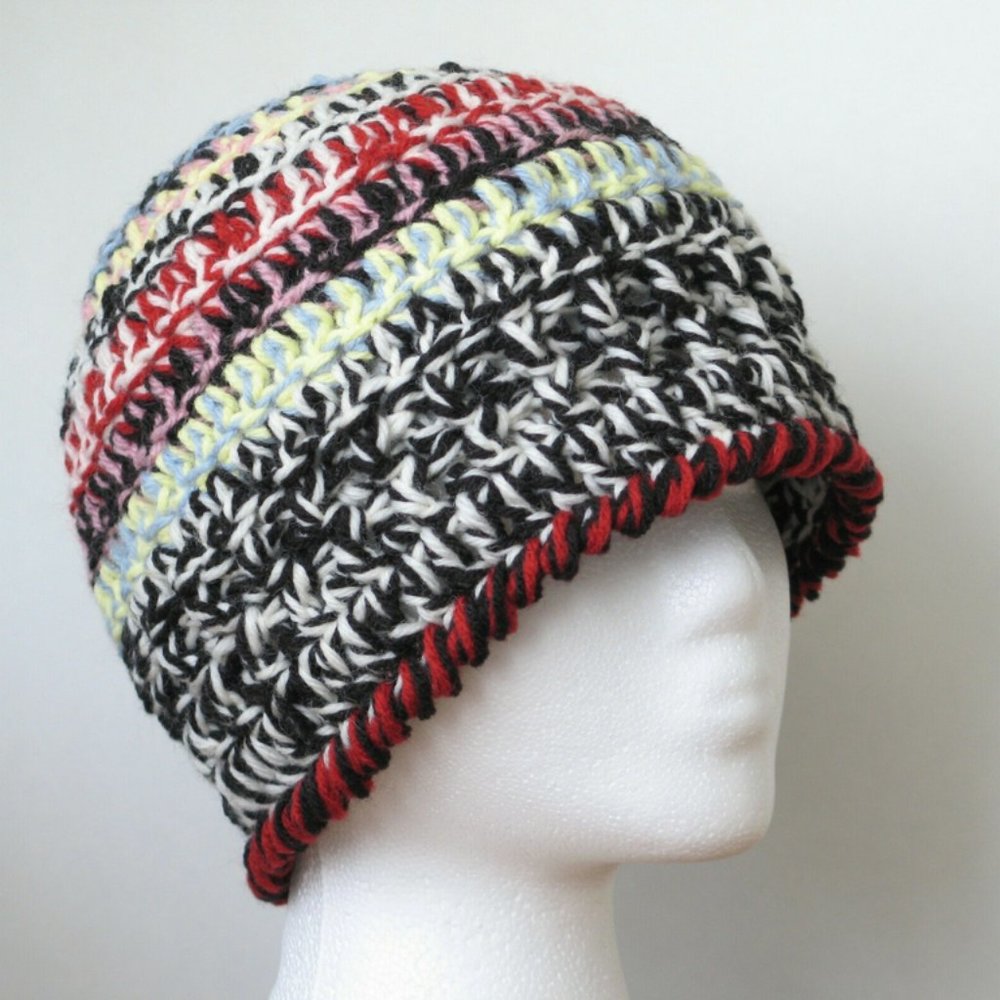 Striped Hat black/white/red/multi men women
